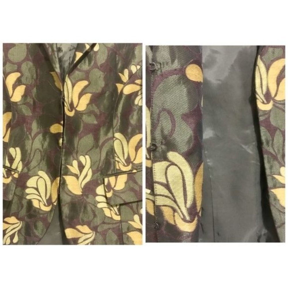 Lafayette 148 green printed jacket, Size 2 - Picture 7 of 7